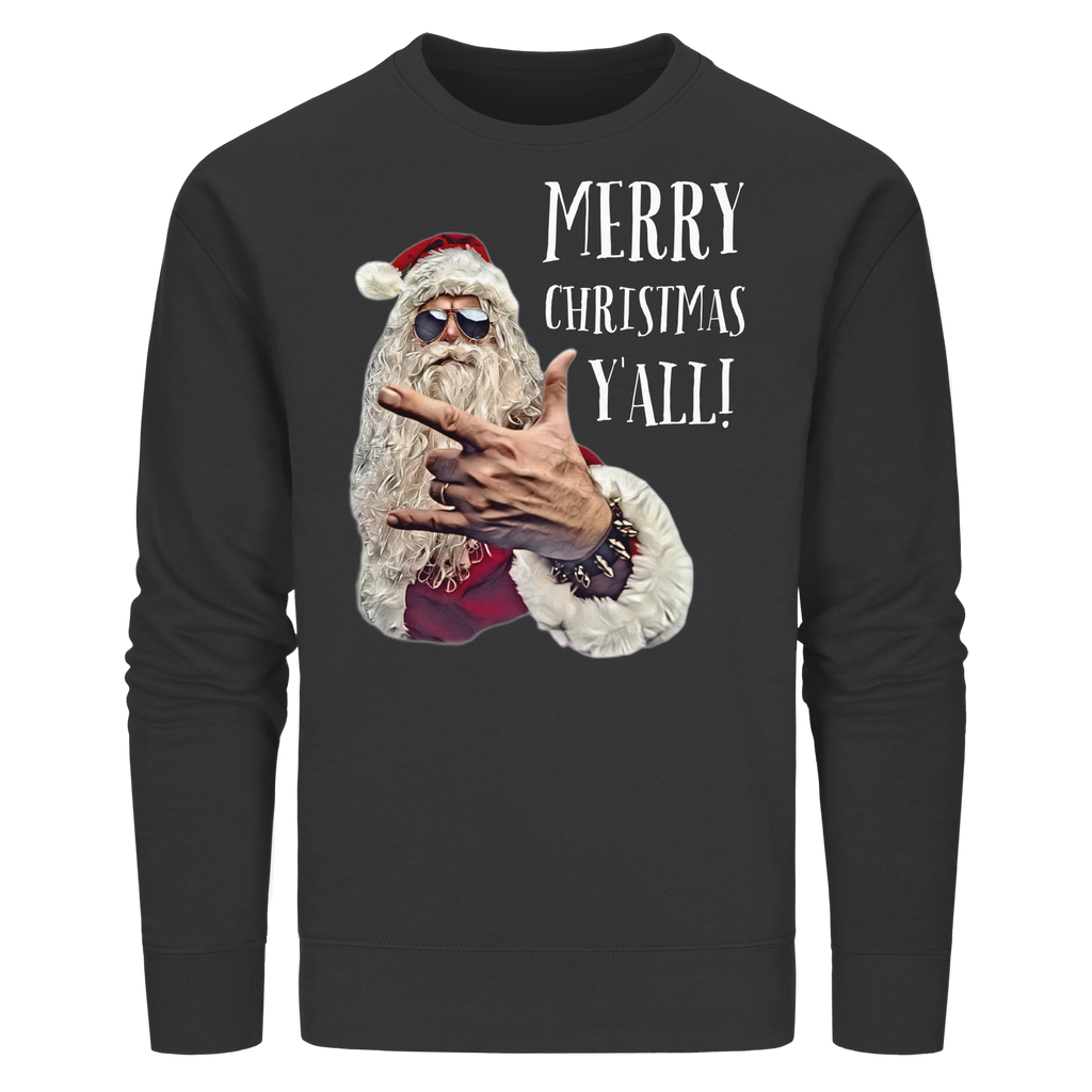 Weihnachtspullover Cool Santa • Merry Christmas y'all • Bio-Sweatshirt