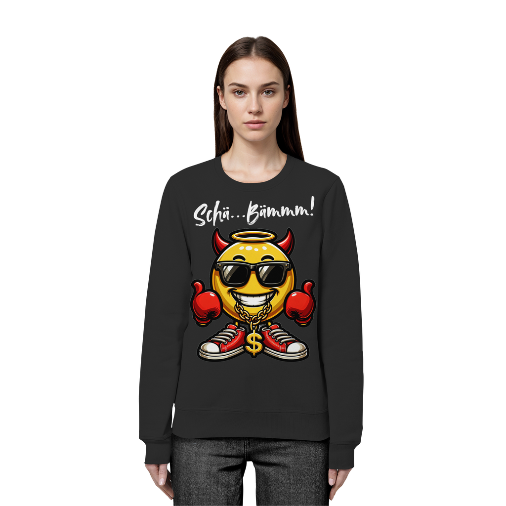 Lustiges Sweatshirt mit Emoji • Schä…Bämmm! • Bio-Unisex