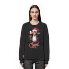 Lustiger Weihnachtspullover • Santa Chicken Cheers! • Bio-Sweatshirt