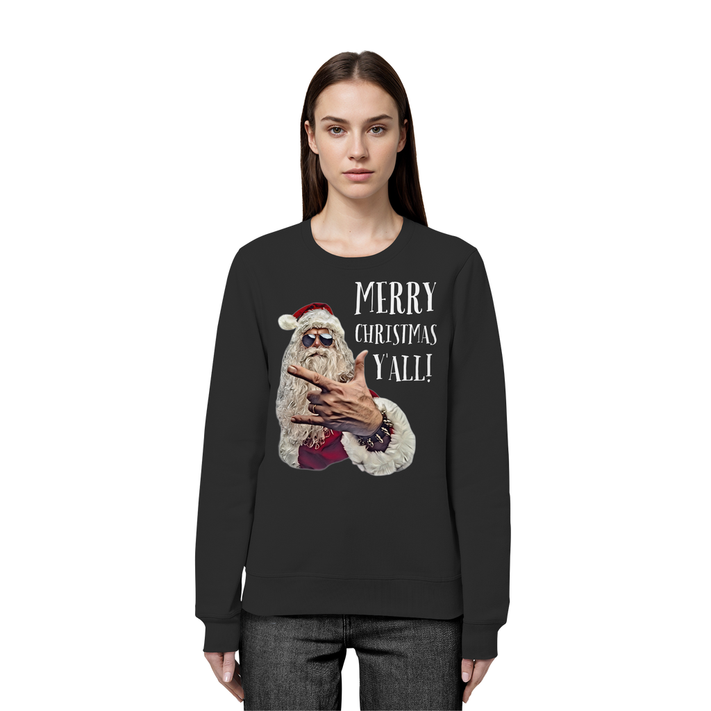 Weihnachtspullover Cool Santa • Merry Christmas y'all • Bio-Sweatshirt