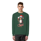Lustiger Weihnachtspullover • Santa Chicken Cheers! • Bio-Sweatshirt