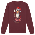Lustiger Weihnachtspullover • Santa Chicken Cheers! • Bio-Sweatshirt