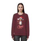 Lustiger Weihnachtspullover • Santa Chicken Cheers! • Bio-Sweatshirt