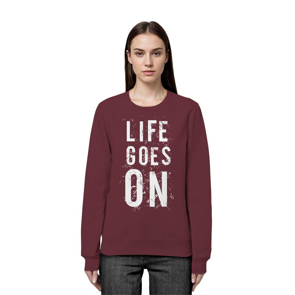 Statement-Sweatshirt • Life goes on • Bio-Unisex