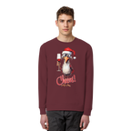Lustiger Weihnachtspullover • Santa Chicken Cheers! • Bio-Sweatshirt