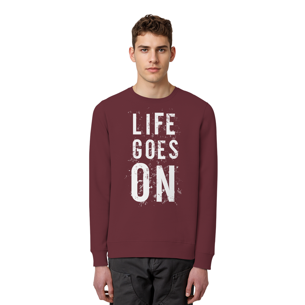 Statement-Sweatshirt • Life goes on • Bio-Unisex