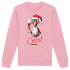 Lustiger Weihnachtspullover • Santa Chicken Cheers! • Bio-Sweatshirt