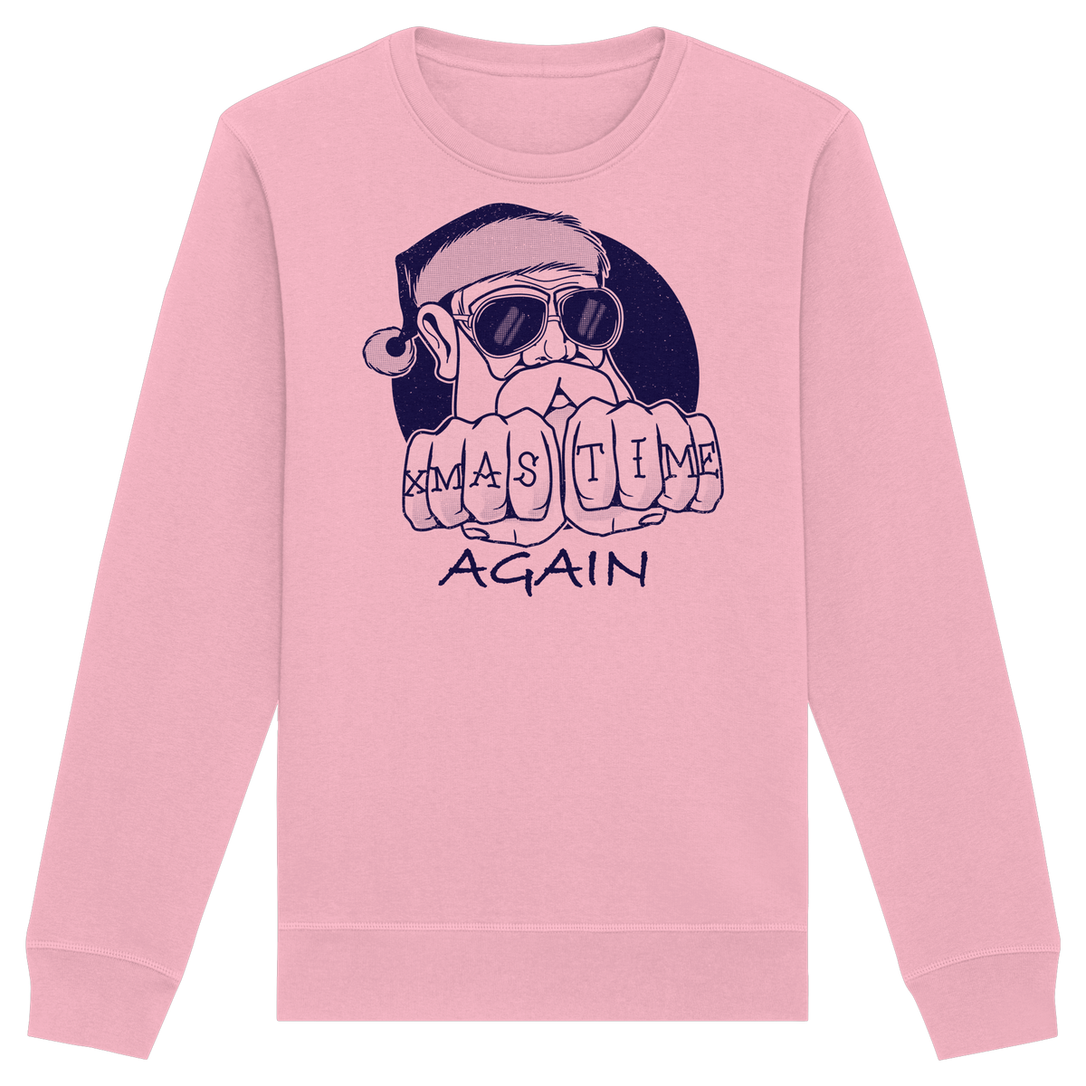Weihnachtspullover Cool Santa • Xmas Time Again • Bio-Sweatshirt Unisex