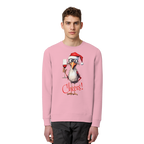 Lustiger Weihnachtspullover • Santa Chicken Cheers! • Bio-Sweatshirt