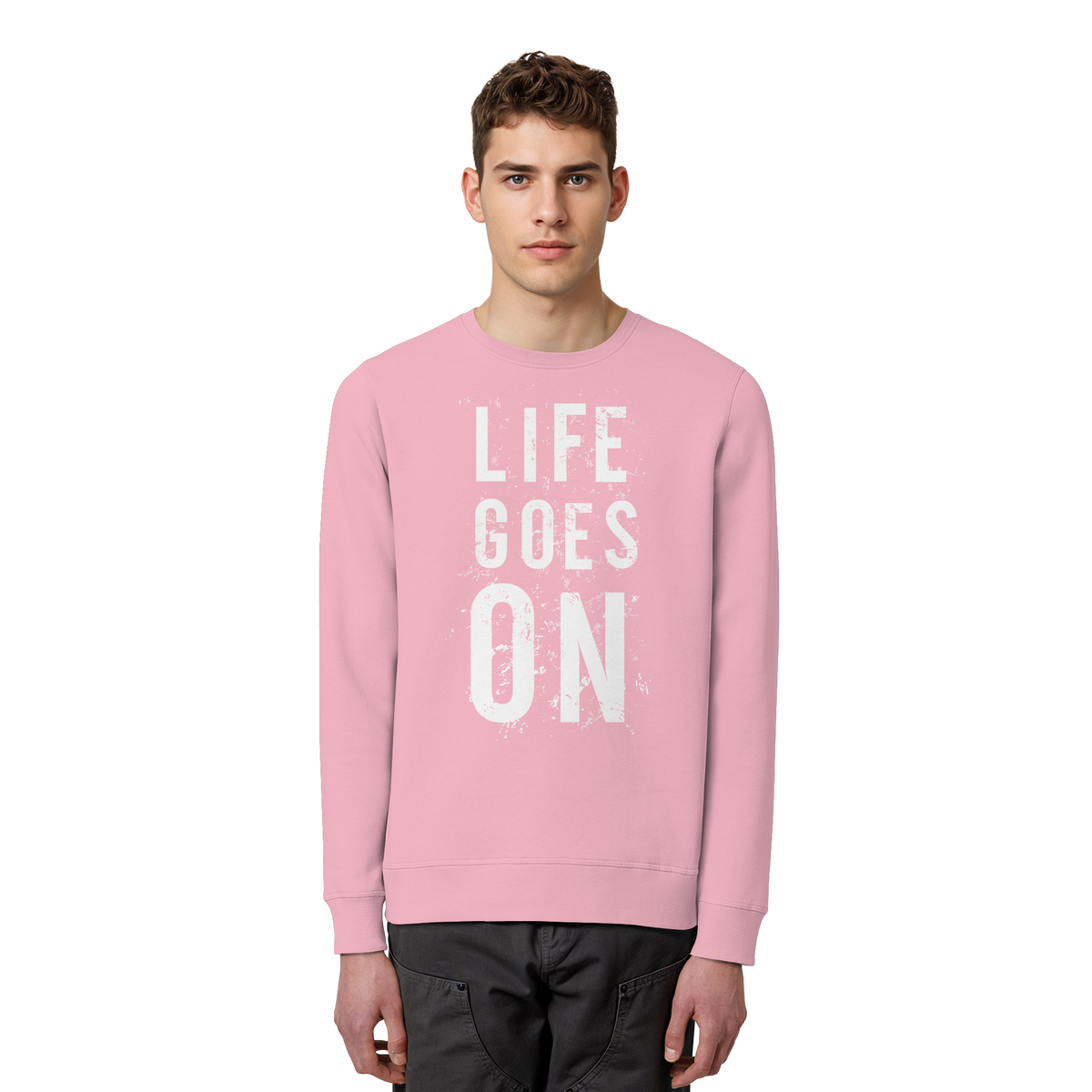Statement-Sweatshirt • Life goes on • Bio-Unisex