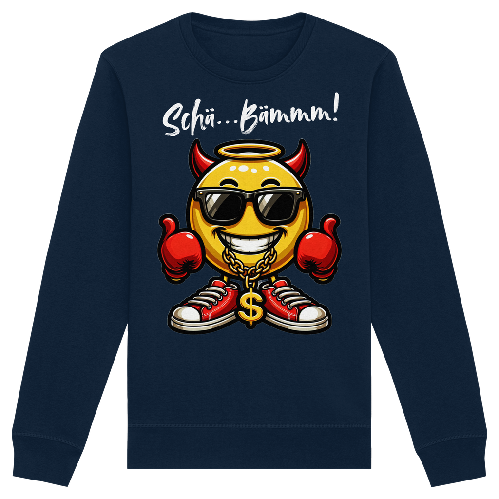 Lustiges Sweatshirt mit Emoji • Schä…Bämmm! • Bio-Unisex