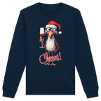 Lustiger Weihnachtspullover • Santa Chicken Cheers! • Bio-Sweatshirt