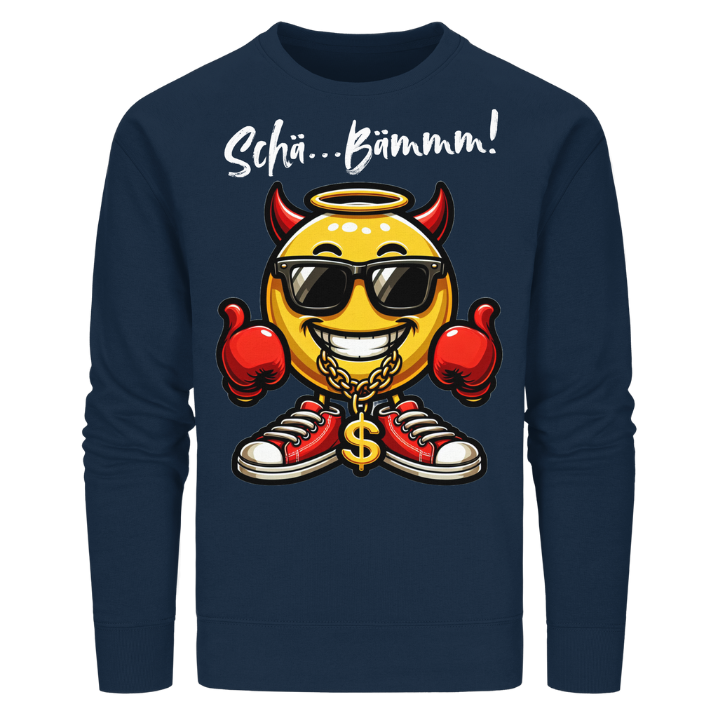 Lustiges Sweatshirt mit Emoji • Schä…Bämmm! • Bio-Unisex
