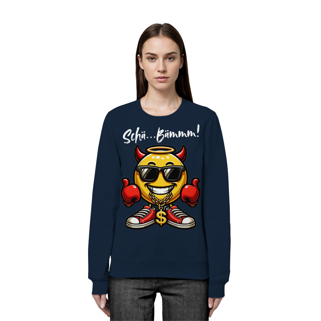Lustiges Sweatshirt mit Emoji • Schä…Bämmm! • Bio-Unisex