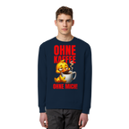Lustiges Sweatshirt mit Ente • Ohne Kaffee, ohne mich! • Bio-Unisex