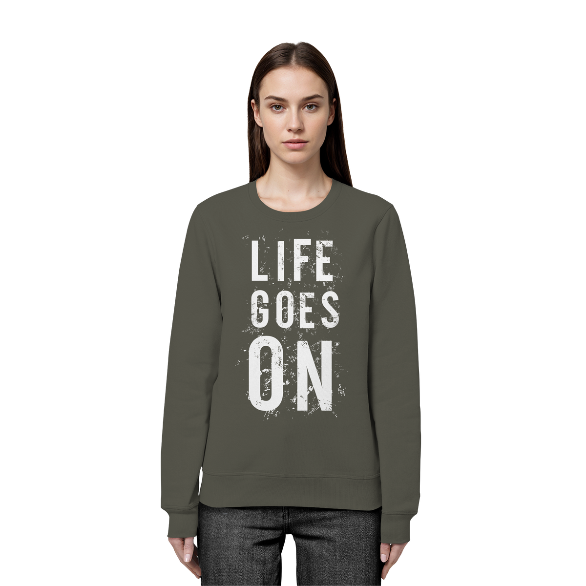 Statement-Sweatshirt • Life goes on • Bio-Unisex