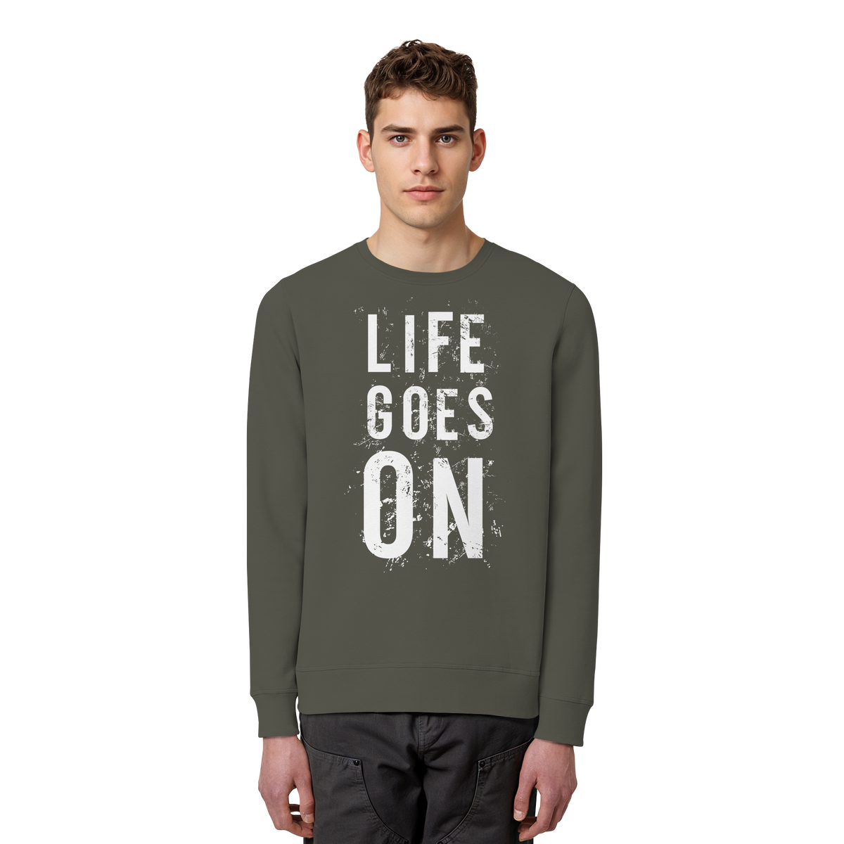 Statement-Sweatshirt • Life goes on • Bio-Unisex