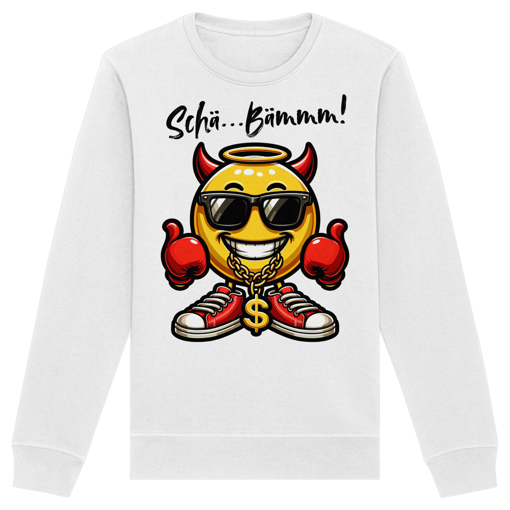 Lustiges Sweatshirt mit Emoji • Schä…Bämmm! • Bio-Unisex