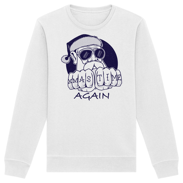 Weihnachtspullover Cool Santa • Xmas Time Again • Bio-Sweatshirt Unisex