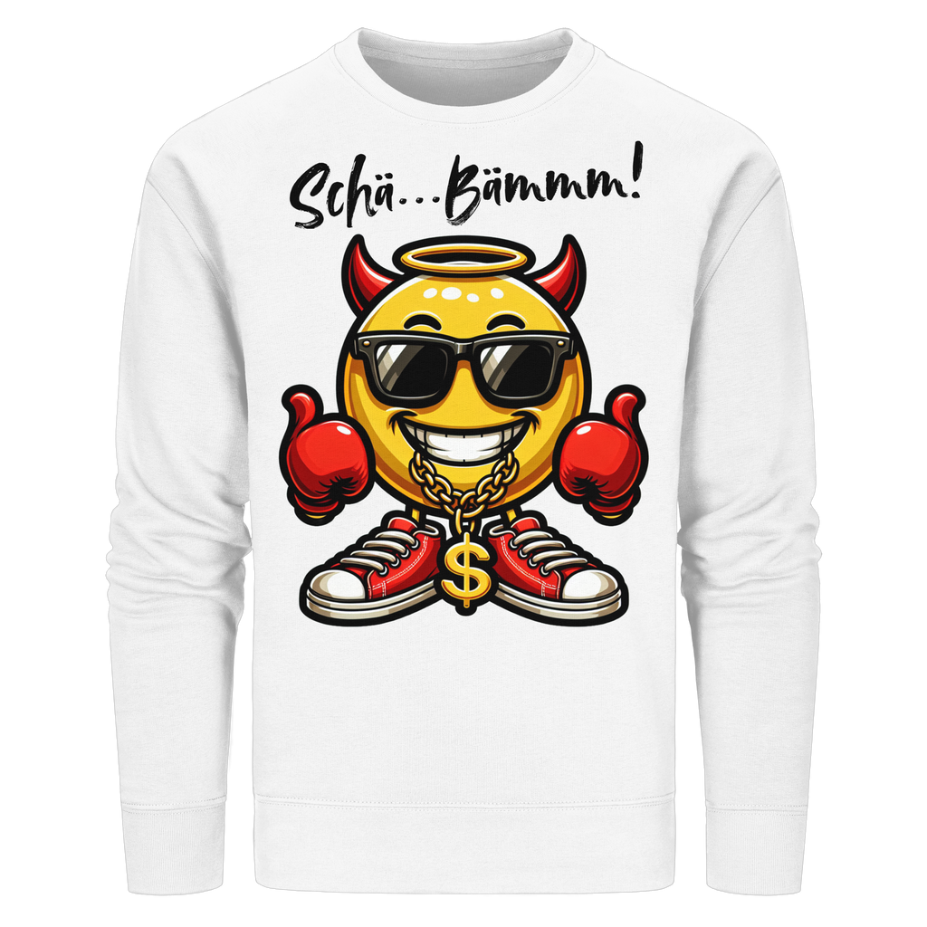 Lustiges Sweatshirt mit Emoji • Schä…Bämmm! • Bio-Unisex