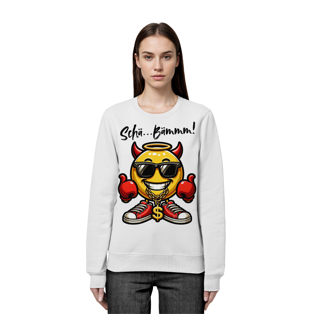 Lustiges Sweatshirt mit Emoji • Schä…Bämmm! • Bio-Unisex