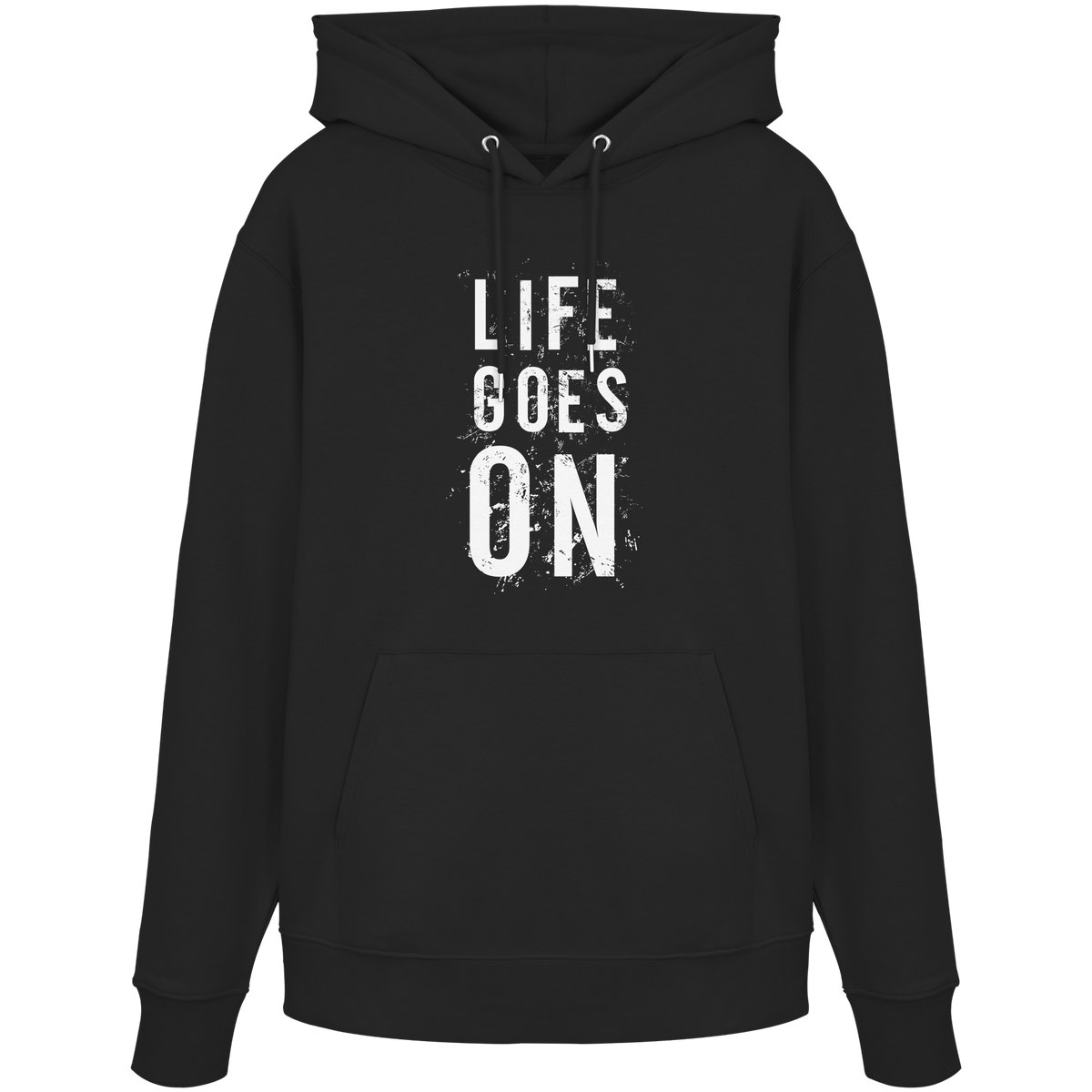 Statement-Hoodie • Life goes on • Bio-Kapuzenpullover