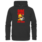 Lustiger Hoodie mit Ente • Ohne Kaffee, ohne mich! • Bio-Kapuzenpullover