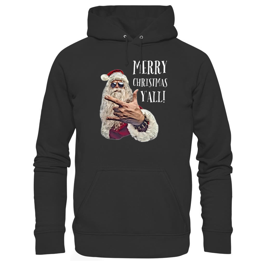 Weihnachts-Hoodie Cool Santa • Merry Christmas y'all • Bio-Kapuzenpullover