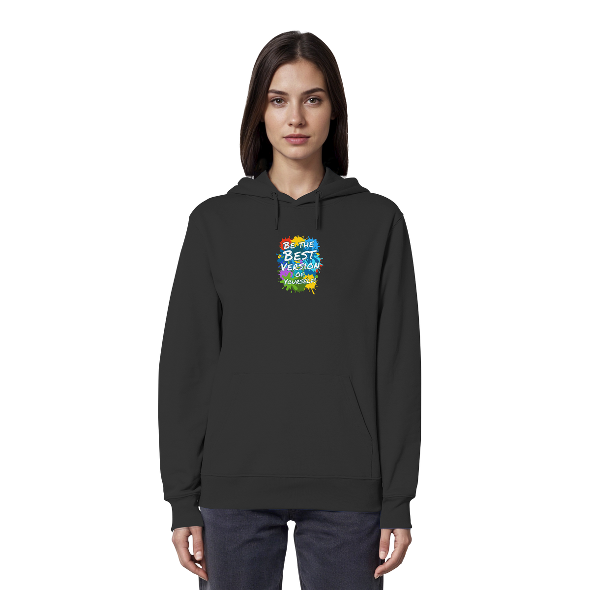 Motivations-Hoodie • Be the best version of yourself • Bio-Kapuzenpullover
