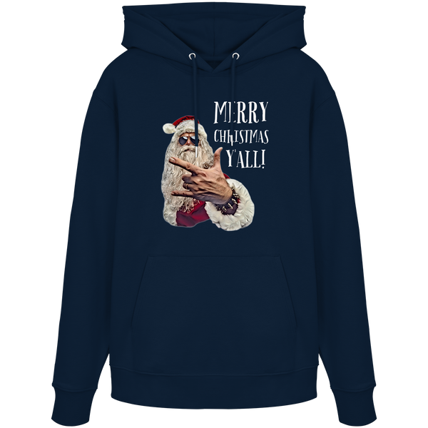 Weihnachts-Hoodie Cool Santa • Merry Christmas y'all • Bio-Kapuzenpullover