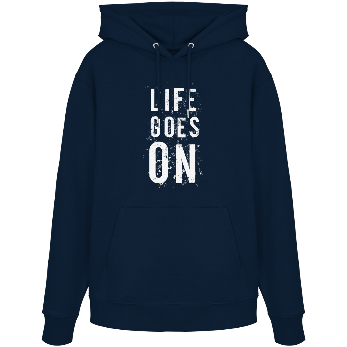 Statement-Hoodie • Life goes on • Bio-Kapuzenpullover