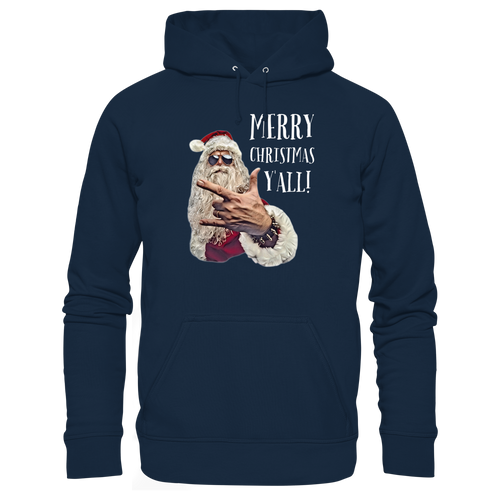 Weihnachts-Hoodie Cool Santa • Merry Christmas y'all • Bio-Kapuzenpullover