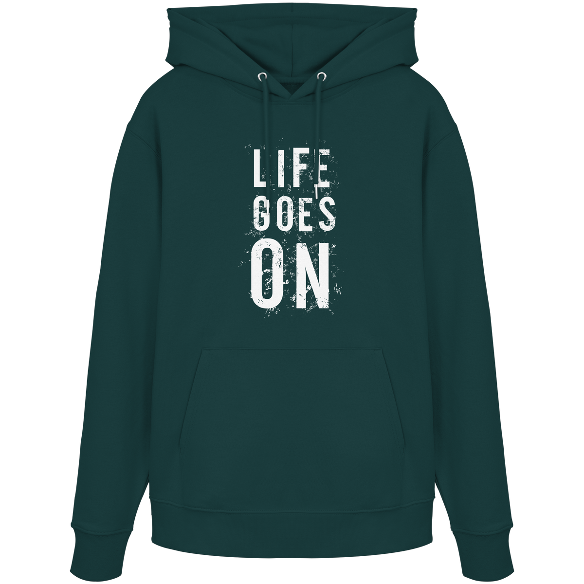 Statement-Hoodie • Life goes on • Bio-Kapuzenpullover