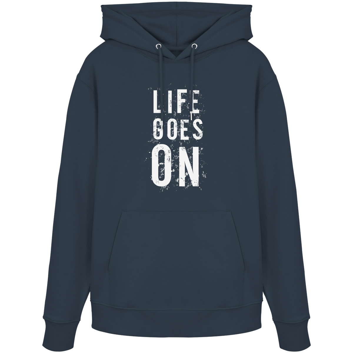 Statement-Hoodie • Life goes on • Bio-Kapuzenpullover
