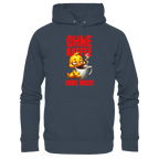 Lustiger Hoodie mit Ente • Ohne Kaffee, ohne mich! • Bio-Kapuzenpullover