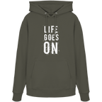 Statement-Hoodie • Life goes on • Bio-Kapuzenpullover
