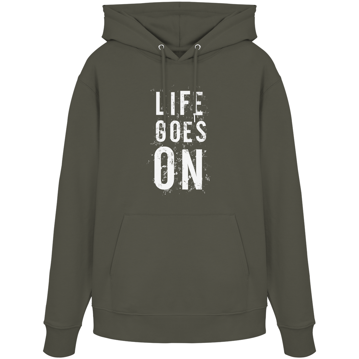 Statement-Hoodie • Life goes on • Bio-Kapuzenpullover