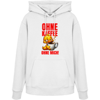 Lustiger Hoodie mit Ente • Ohne Kaffee, ohne mich! • Bio-Kapuzenpullover