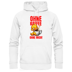 Lustiger Hoodie mit Ente • Ohne Kaffee, ohne mich! • Bio-Kapuzenpullover