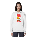 Lustiger Hoodie mit Ente • Ohne Kaffee, ohne mich! • Bio-Kapuzenpullover