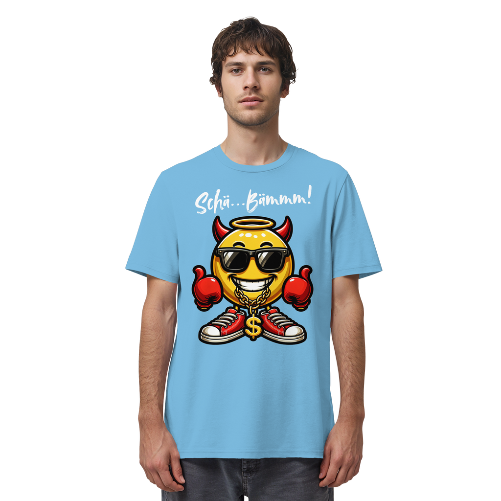 Lustiges T-Shirt mit Emoji • Schä…Bämmm! • Bio-Unisex-Shirt