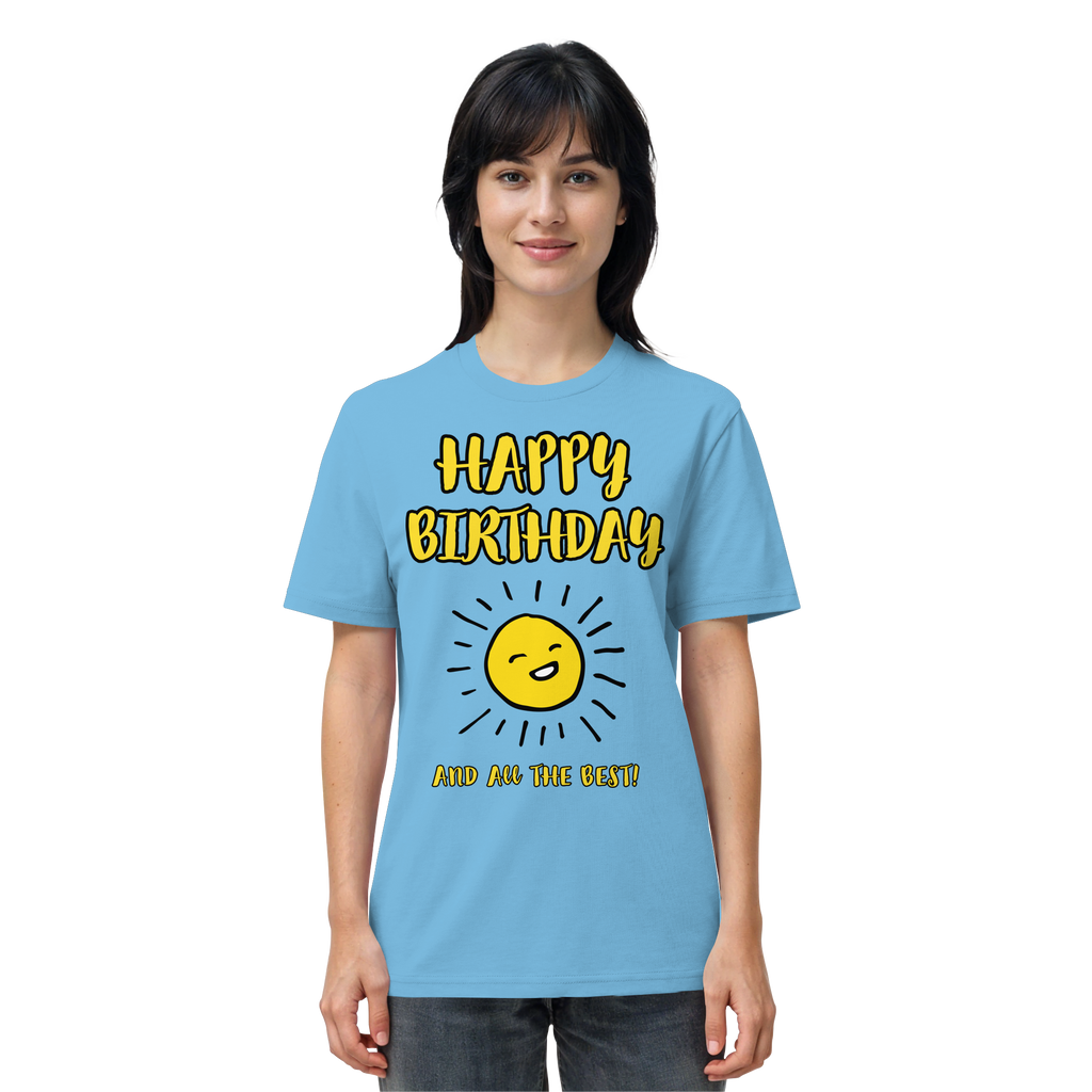 Geburtstagsshirt Happy Birthday and all the best • Bio-Unisex-T-Shirt