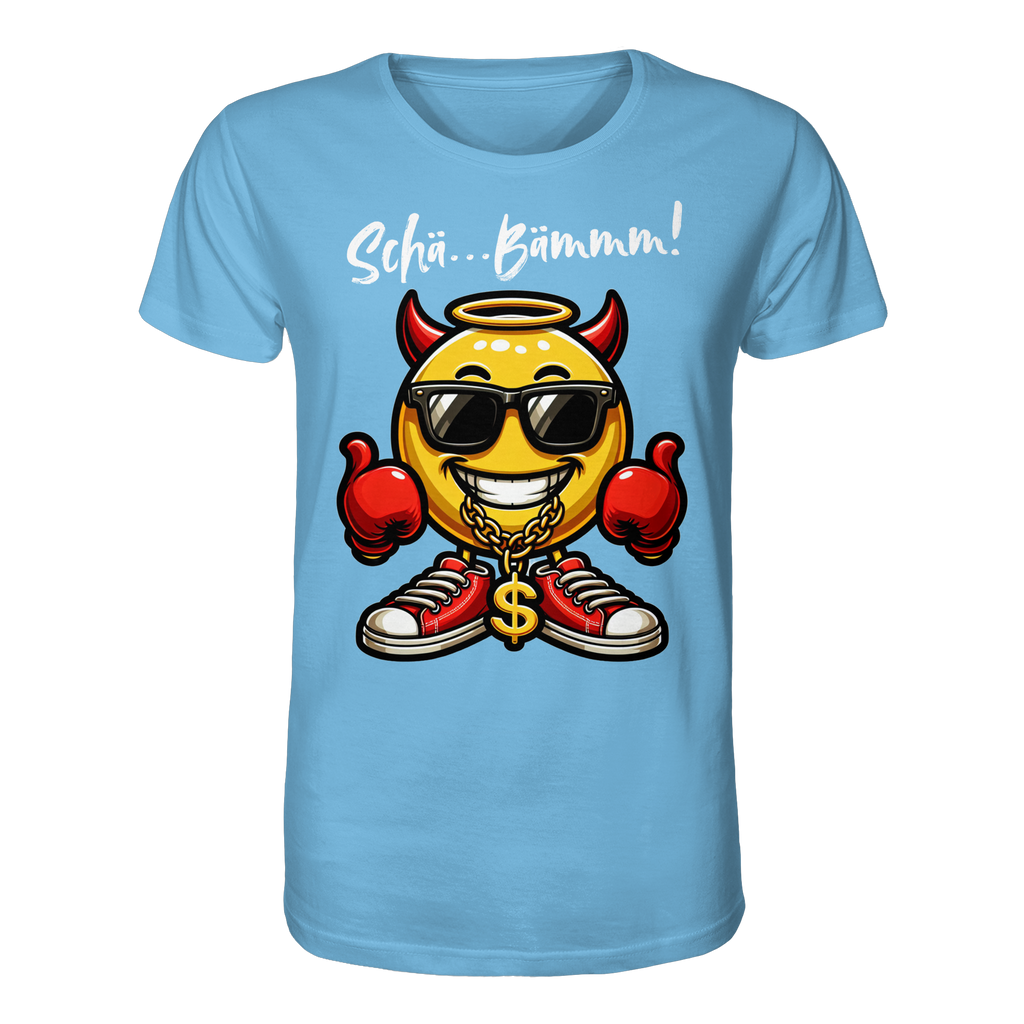 Lustiges T-Shirt mit Emoji • Schä…Bämmm! • Bio-Unisex-Shirt