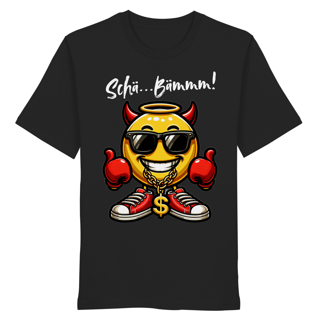 Lustiges T-Shirt mit Emoji • Schä…Bämmm! • Bio-Unisex-Shirt