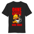 Lustiges T-Shirt mit Ente • Ohne Kaffee, ohne mich! • Bio-Unisex-Shirt