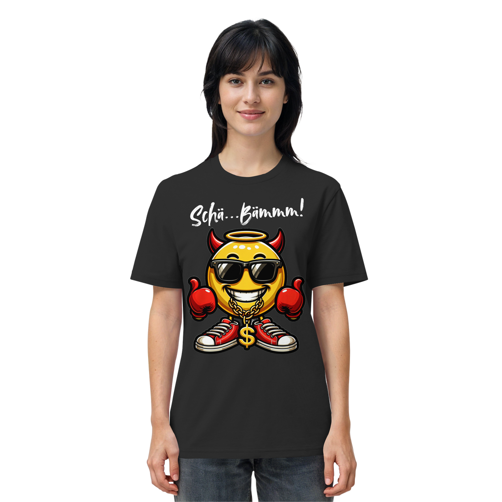 Lustiges T-Shirt mit Emoji • Schä…Bämmm! • Bio-Unisex-Shirt