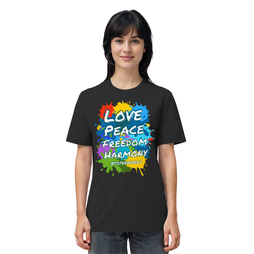 Peace-Shirt • Love Peace Freedom Harmony • Bio-Unisex-T-Shirt