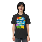 Peace-Shirt • Love Peace Freedom Harmony • Bio-Unisex-T-Shirt