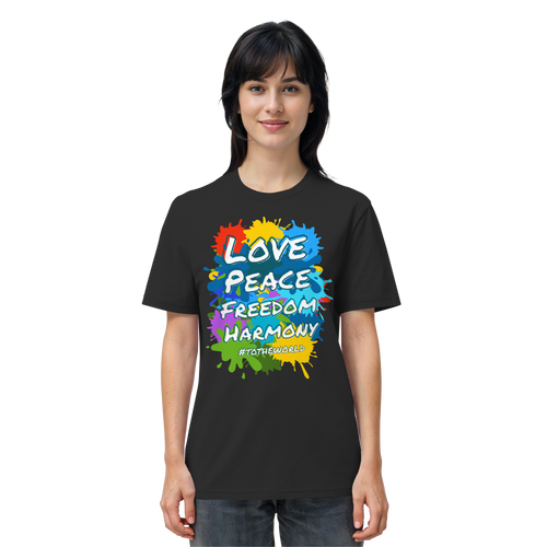 Peace-Shirt • Love Peace Freedom Harmony • Bio-Unisex-T-Shirt