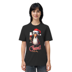 Lustiges Weihnachtsshirt • Santa Chicken Cheers! • Bio-Unisex-Shirt
